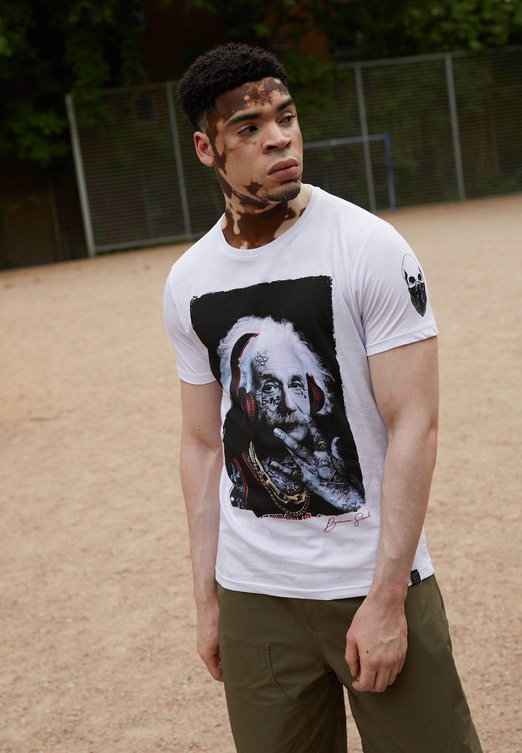 Brave Soul WESTSIDE - Print T-shirt 
