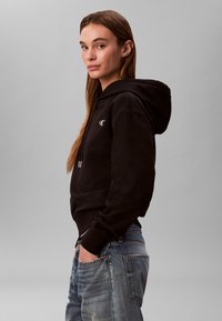 Calvin Klein Jeans FRENCH HOODIE - Hanorac - black