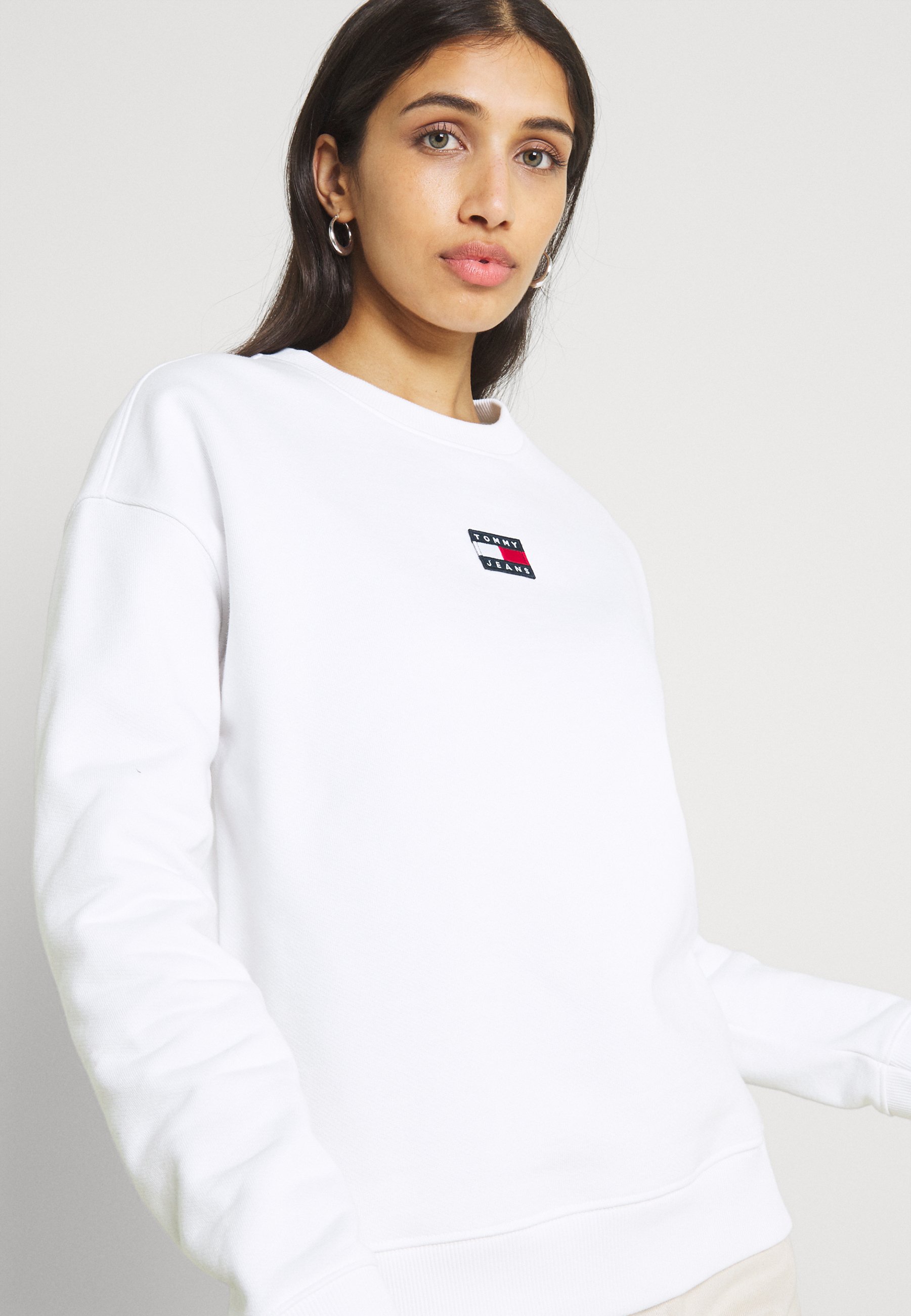 tommy badge relaxed fit sweatshirt