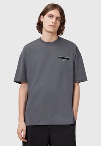 AllSaints REDACT CREW - Camiseta estampada - anthracite grey