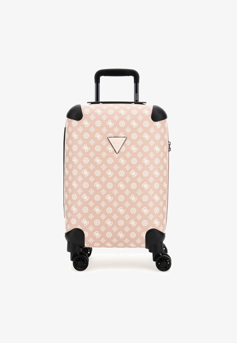 Guess TROLLEY WILDER 4G LOGO PEONY Valise Roulettes Rosa Chiaro guess-trolley-wilder-4g-logo-peony-valise-roulettes-rosa-chiaro