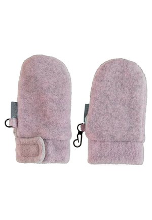 FÄUSTLINGE MICROFLEECE UNI - Mittens - rosa melange