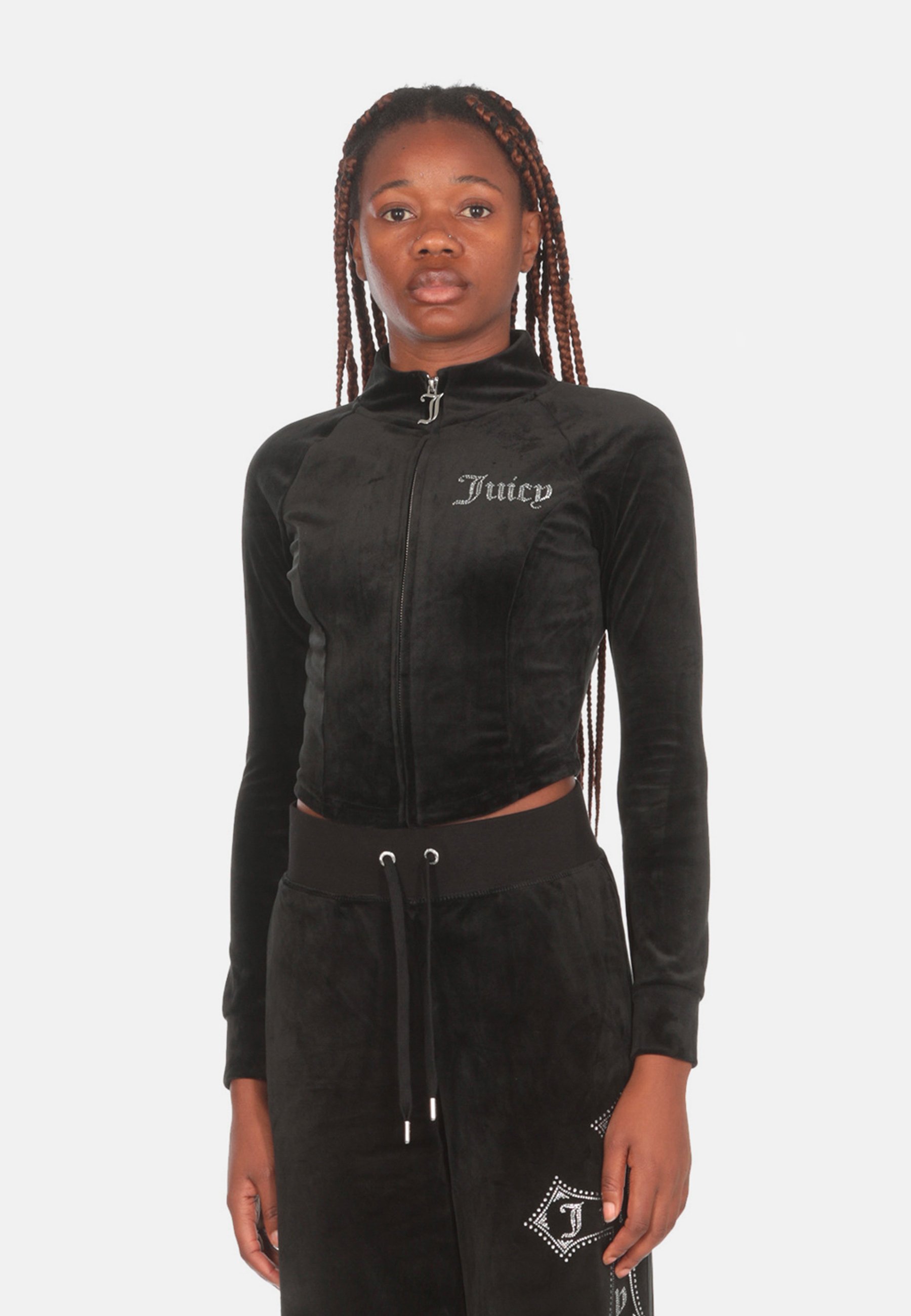 Couture Felpa Juicy JUICY COUTURE FELPA FULL ZIP CROPPED 2634589