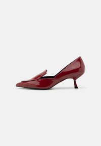 LEATHER - Classic heels - dark red
