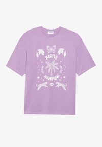 T-shirt imprimé - diffused orchid