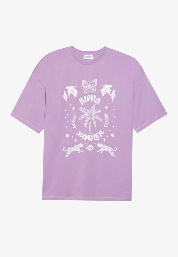Print T-shirt - diffused orchid3