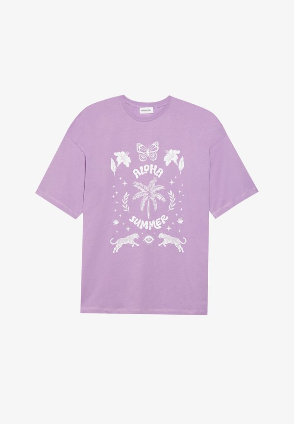 Print T-shirt - diffused orchid3