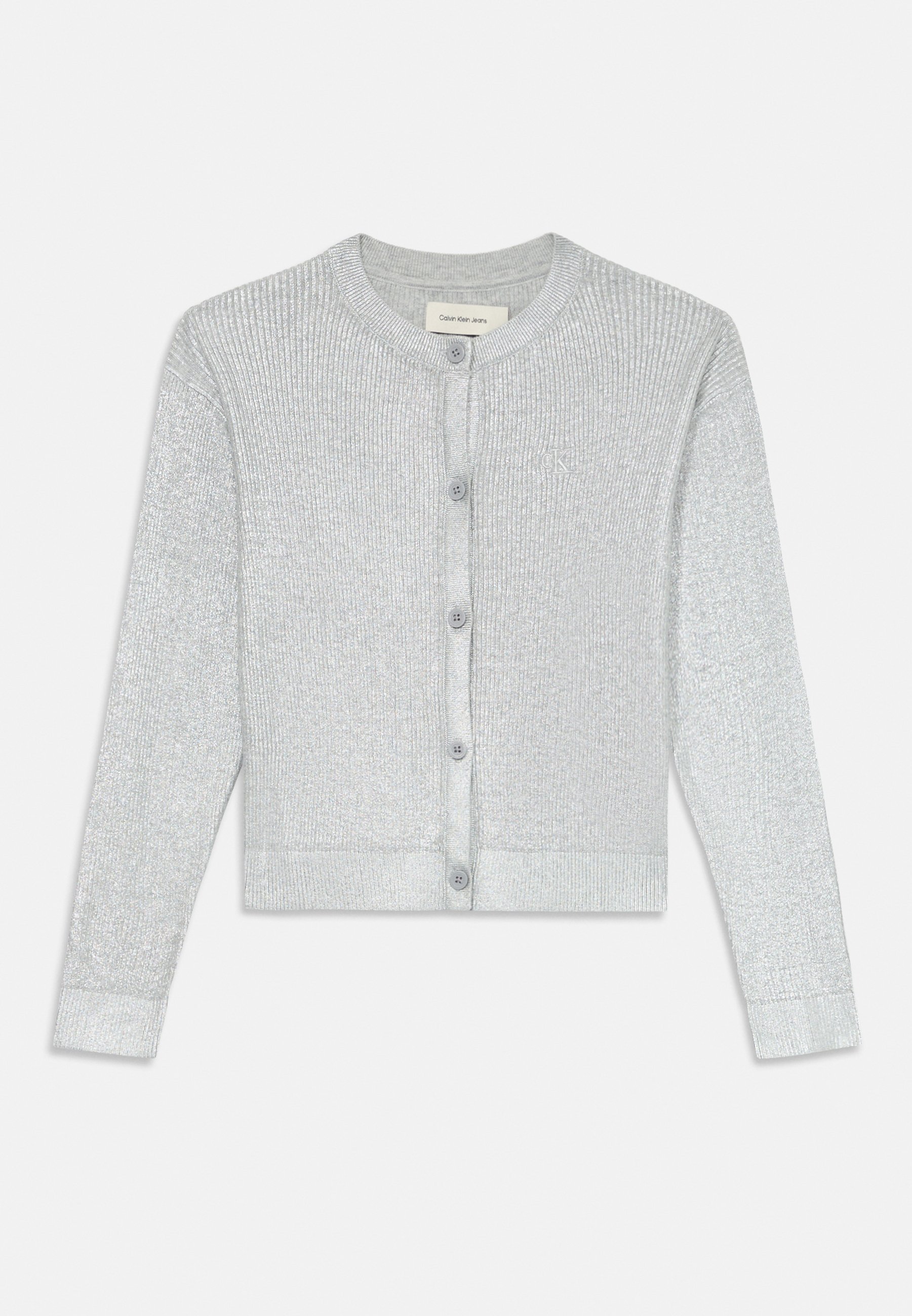 Calvin Klein Jeans CARDIGAN Strickjacke silver-coloured