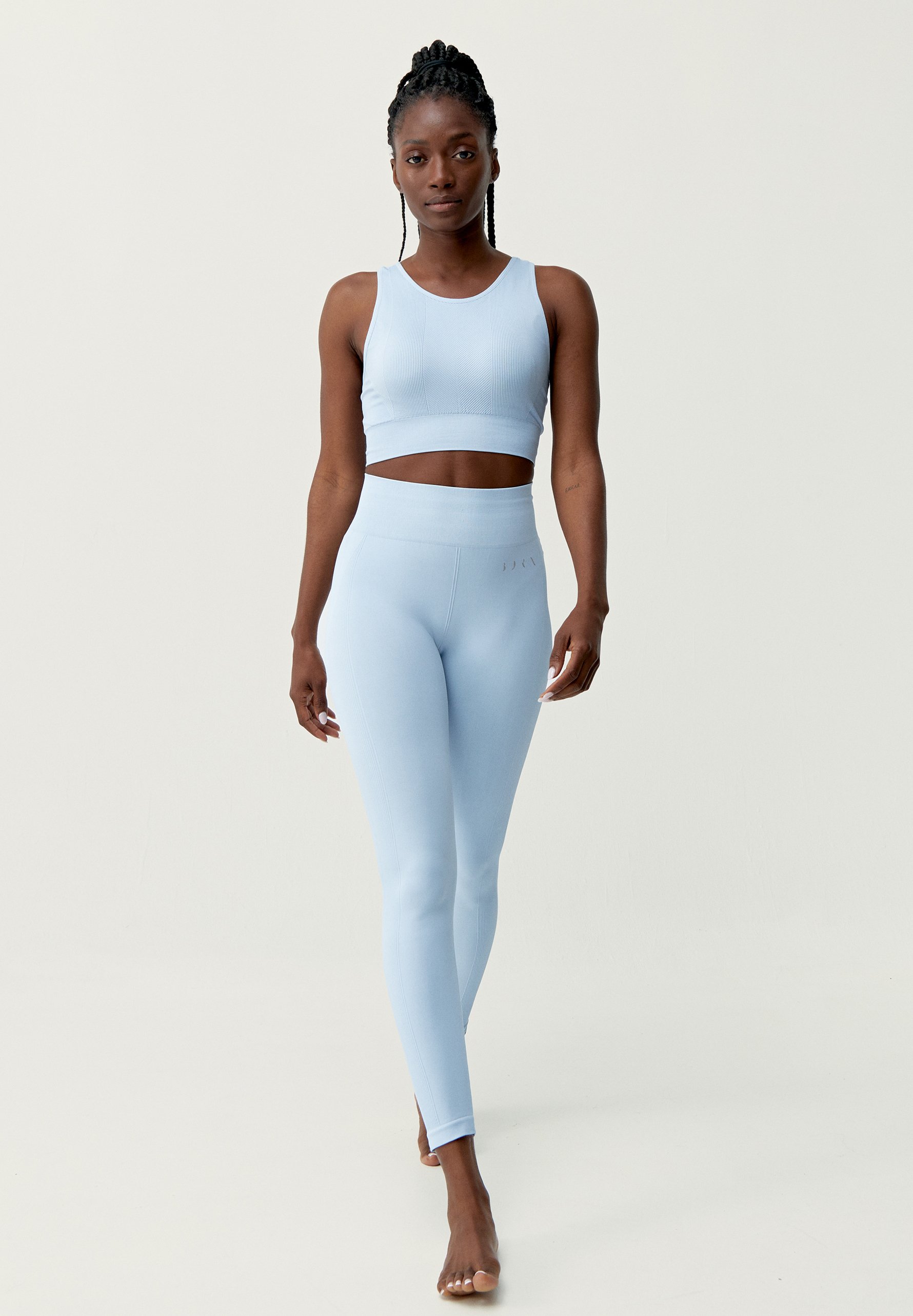 legging bleu clair