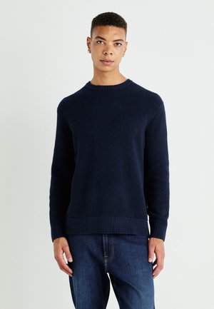 Selected Homme SLHHENNY RELAXED CREW NECK - Pullover - sky captain