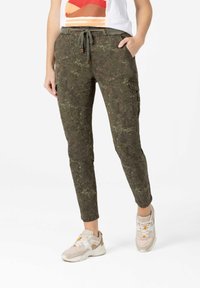 TIMEZONE SLIM MALIKATZ - Cargo trousers - greenish camo