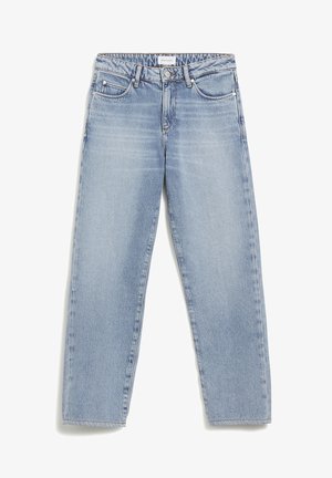 FJELLAA - Straight leg jeans - mid blue