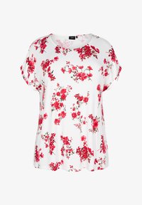 Atlasīts, b w red flower