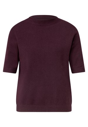 Street One, SHORT-SLEEVE TURTLENECK JUMPER - Basic T-shirt - rustic rouge
