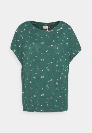PECORI - Triko s potiskem - dark green