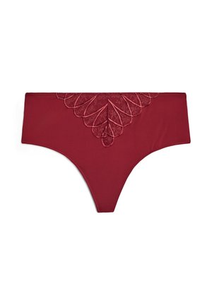 HIPSTER-STRING MIT SPITZENDETAILS - Perizoma - cabernet