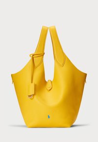 POLO PLAY LEATHER TOTE - Shopping Bag - canary yellow