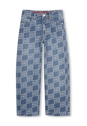 Straight leg jeans - dble stone brossage