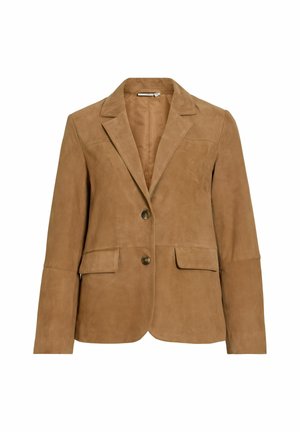 VILA, Veste en cuir - toasted coconut