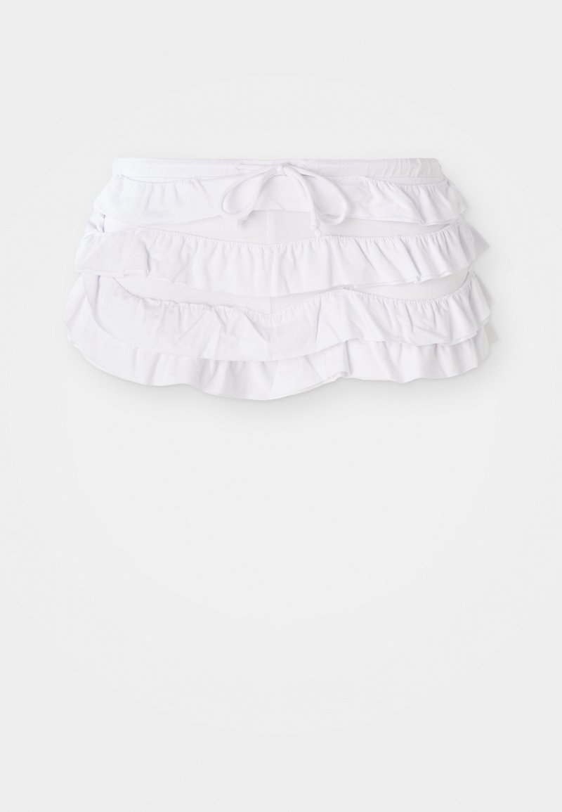 Jaded London DECONSTRUCTED FRILL BLOOMERS - Shorts - white/multi ...