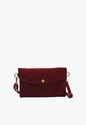THEWAN., CAMOMILLE - SAC BANDOULIÈRE - Sac bandoulière - rouge nubuck