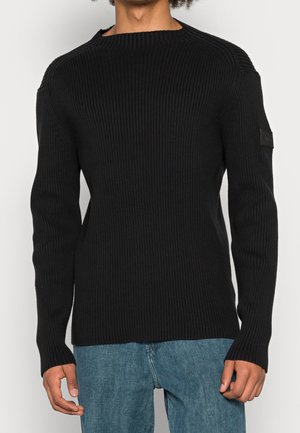Strickpullover - black