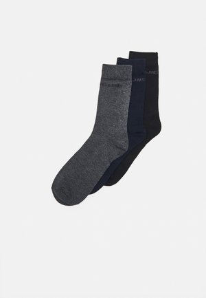 Jack & Jones, JACARBO GIFTBOX 3 PACK - Chaussettes - navy blazer/black/dark grey melange