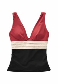 Next PLUNGE TUMMY CONTROL  - Haut de bikini - red ecru black