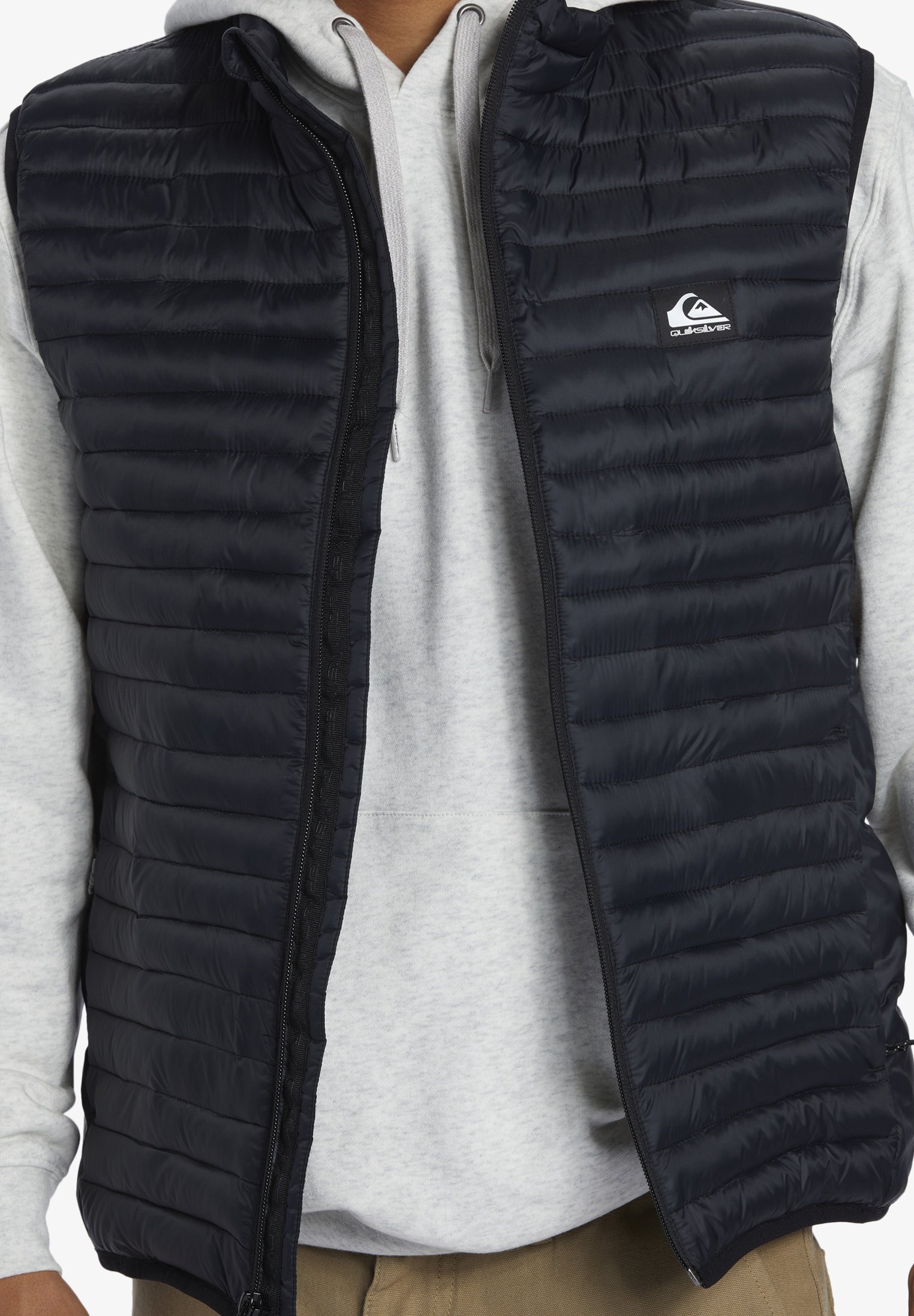 Quiksilver SCALY SLEEVELESS - Waistcoat - black - Zalando.co.uk