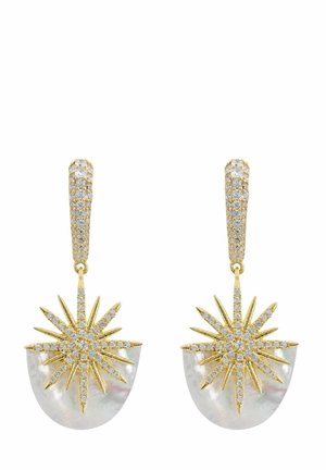 SUNBURST MOTHER OF PEARL - Earrings - white