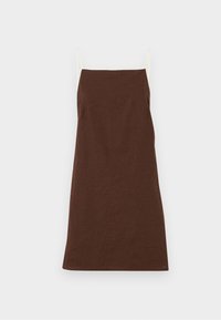 Linen-Blend Apron Mini Dress - Freizeitkleid - multi colored