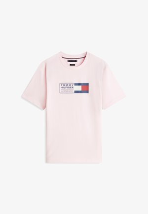 Tommy Hilfiger, LOGO JERSEY CREW NECK T-SHIRT - T-shirts print - pink