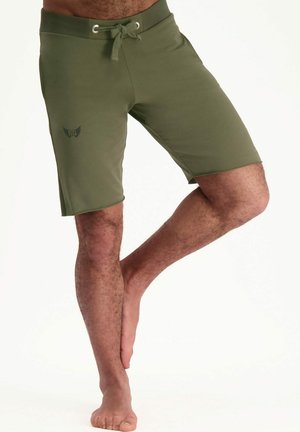 YOGA BODHI - Kurze Sporthose - olive