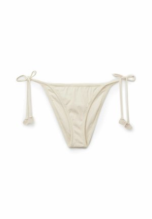 Calzedonia, FLORAL CROCHET WITH SIDE TIES - Bas de bikini - white