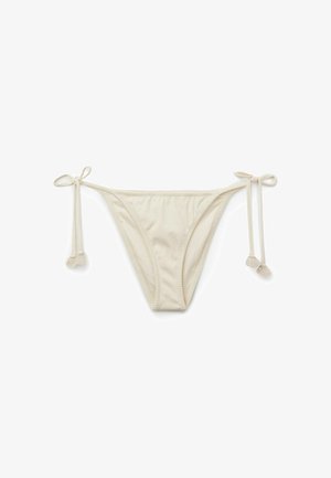 Calzedonia, FLORAL CROCHET WITH SIDE TIES - Bas de bikini - white