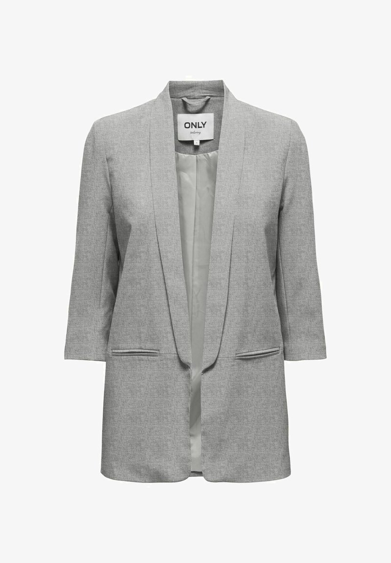 Blazer ONLY Onlcarolina Life L/S Open | Gris Plateado | Talla 38 Mujer