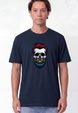 watapparel, HIPSTER SKULL UNISEX - T-shirt imprimé - french navy