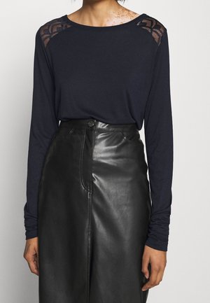 Langærmet T-shirt - dark blue