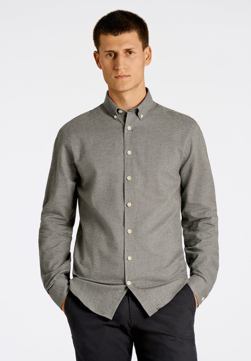 Lindbergh BRUSHED SHIRT - Majica - grey