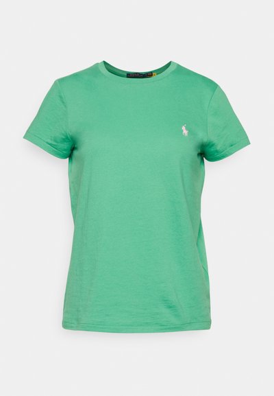Polo Ralph Lauren COTTON JERSEY CREWNECK T-SHIRT - Camiseta básica - raft green
