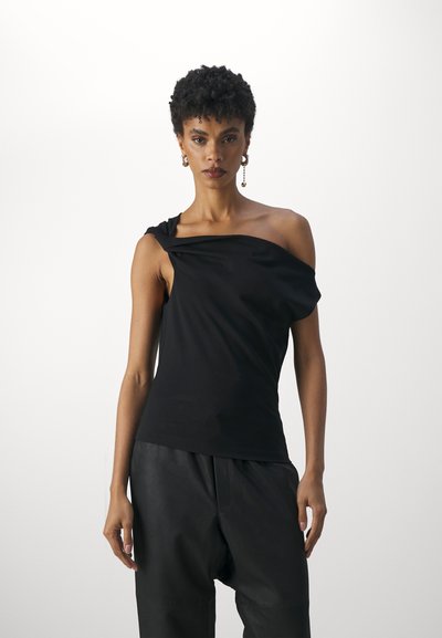 rag & bone IRINA ONE SHOULDER - Tops - black