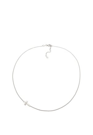 KREUZ MIT KRISTALLEN VON SWAROVSKI - Halskette - silver-coloured