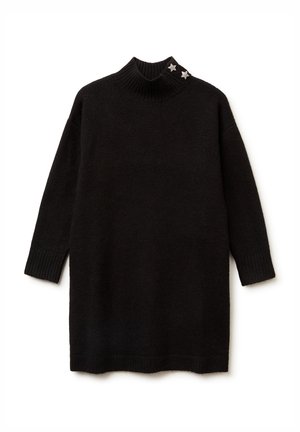 SHORT - Strickkleid - black
