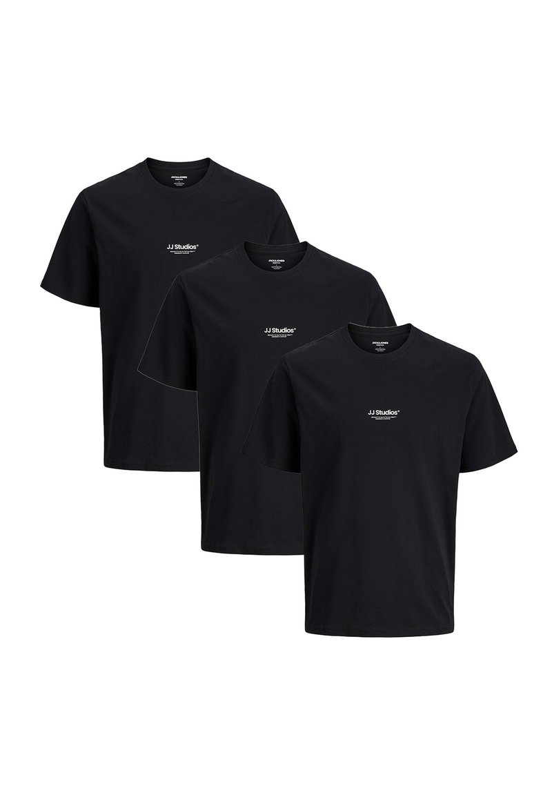 Jack & Jones 3ER PACK SOHO - T-shirts print - schwarz