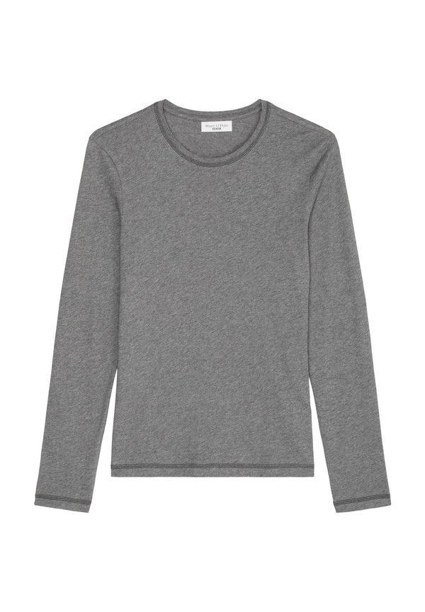 ROUNDNECK FLATLOCK - Long sleeved top - dark shadow melange3