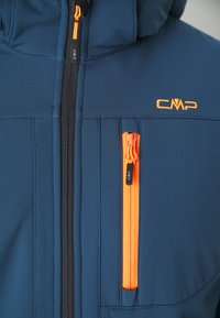 CMP MAN JACKET ZIP HOOD - Softshell jakker - bluesteel