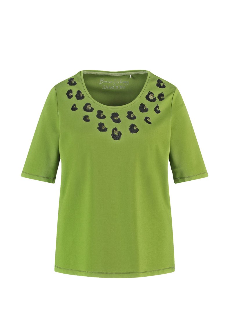 Samoon T-shirt print groen