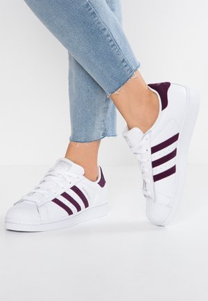adidas Originals SUPERSTAR - Sneakers basse - footwear white/red night/silver metallic