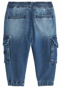 Next COMFORT CARGO JEANS - Tapered-Farkut - mid blue denim