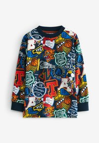 Next LONG SLEEVE 2 PACK - REGULAR FIT SET - Nattplagg set - blue green varsity